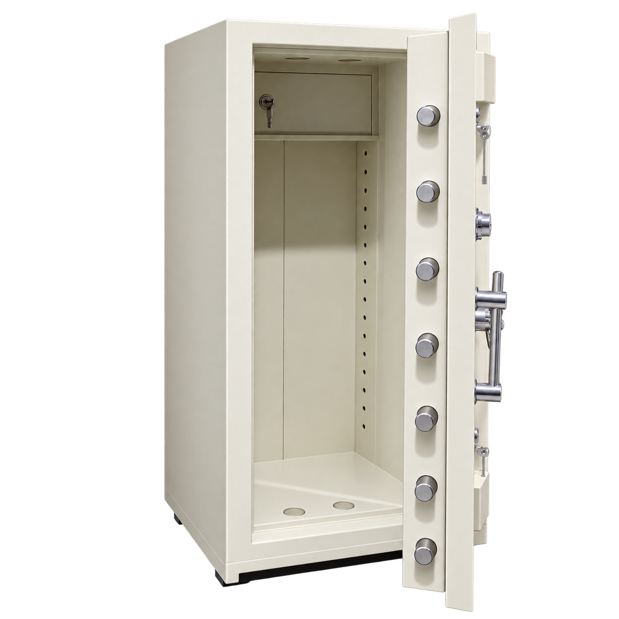 گاوصندوق آسانسوری 2 متری جهان صنعت مدل 2000 L ، با قفل کلیدی، رمز مکانیکی و رمز دیجیتال